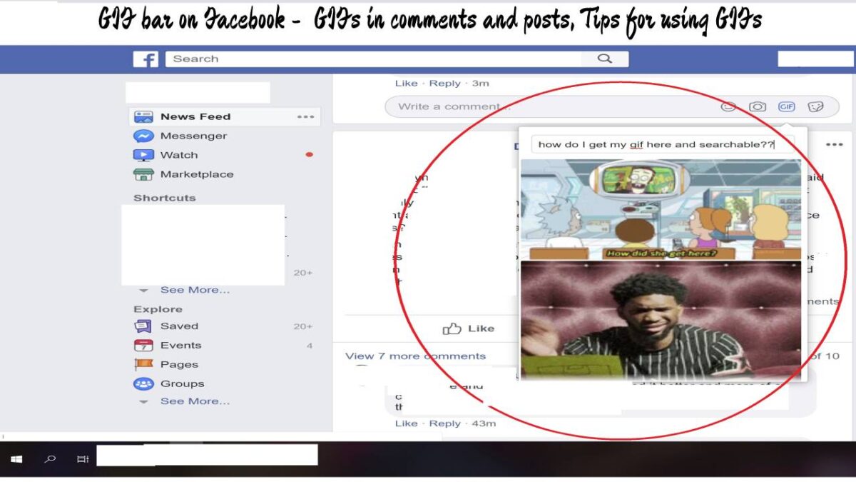 GIF bar on Facebook –  GIFs in comments and posts [2023]