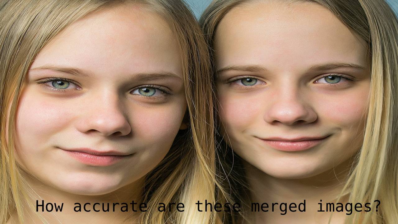 How accurate are these merged images?