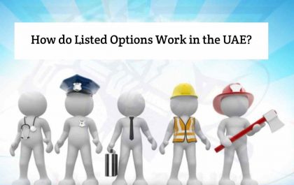 How do listed options work in the UAE