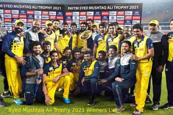 Syed Mushtaq Ali Trophy 2021 Winners List